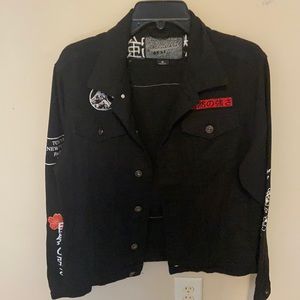 Black denim Japanese vintage jacket